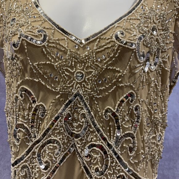 JKARA Beaded Mock Fair Dress - Picture 4 of 16